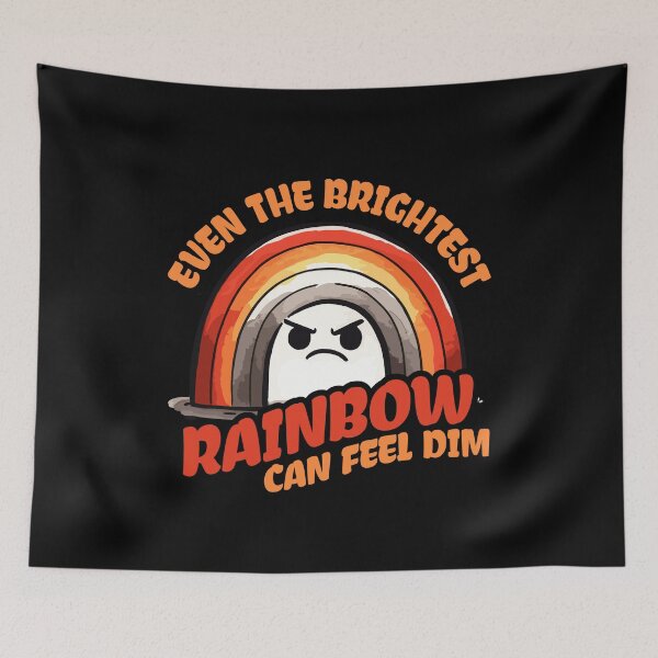 Item preview, Even the brightest Rainbow can feel dim Introverted designed and sold by DoodleDashShop.