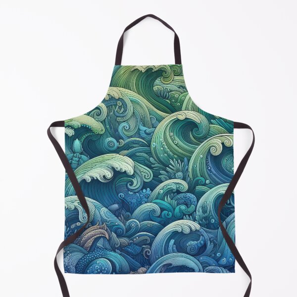 Item preview, Ocean's Embrace The Infinite Dance of Waves and Life designed and sold by ArtComixHaven.