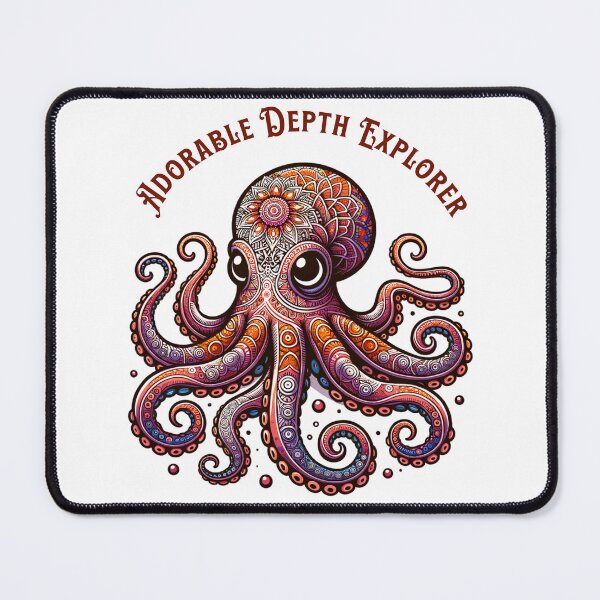 Item preview, Mandala Octopus Adorable Depth Explorer designed and sold by AnalajiaDesigns.