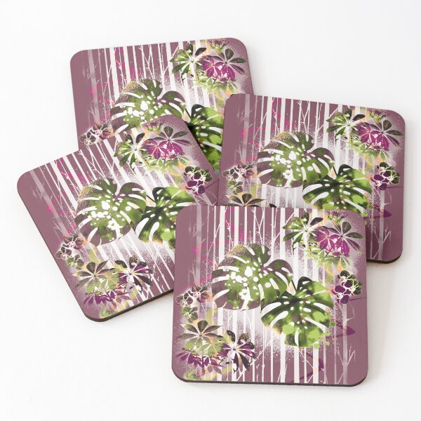 Item preview, Tropical leaf pattern #1 - Rose designed and sold by ArtSea-Bubble.