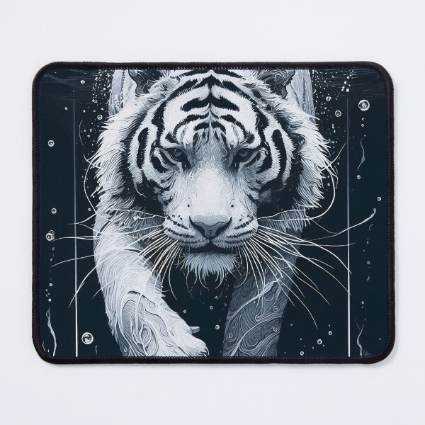 Item preview, Monochromatic Tiger Underwater designed and sold by TomFrontierArt.