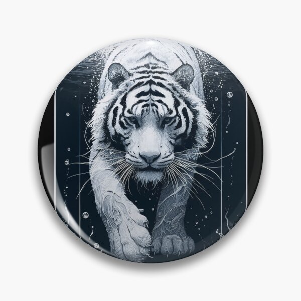 Item preview, Monochromatic Tiger Underwater designed and sold by TomFrontierArt.