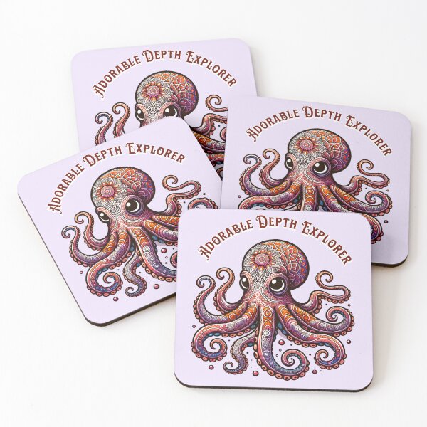 Item preview, Mandala Octopus Adorable Depth Explorer designed and sold by AnalajiaDesigns.