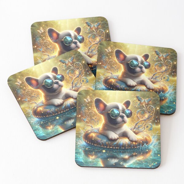 Item preview, Poolside Paws: Frenchie Fun in the Sun designed and sold by ki-mer-a.