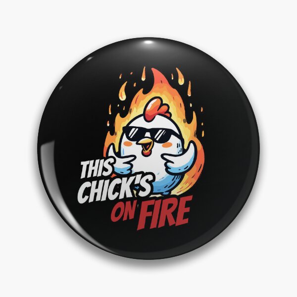 Artikelvorschau, That Chick is on fire Hot Chicken entworfen und verkauft von DoodleDashShop.