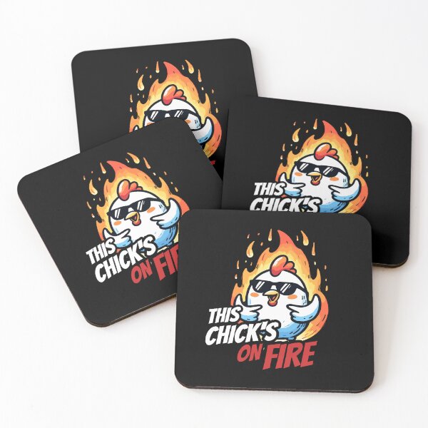 Item preview, That Chick is on fire Hot Chicken designed and sold by DoodleDashShop.