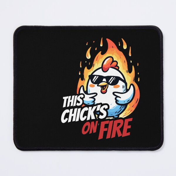 Item preview, That Chick is on fire Hot Chicken designed and sold by DoodleDashShop.
