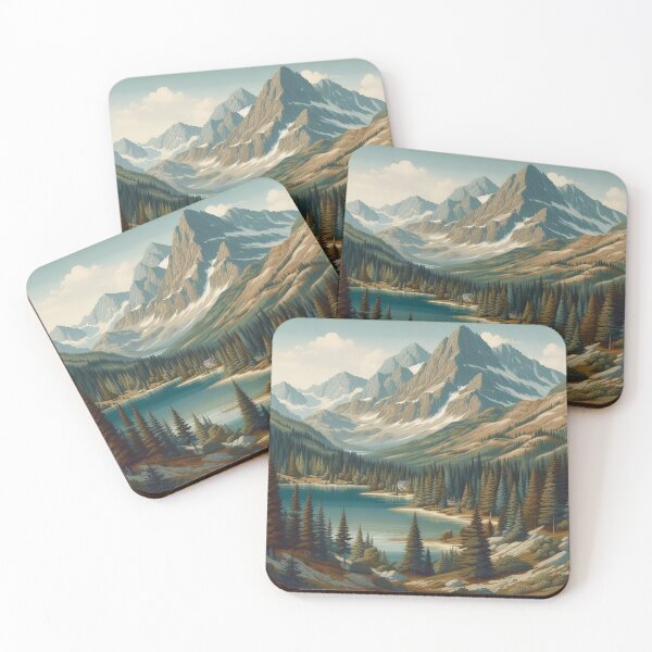 Item preview, Tranquil Peaks Alpine Serenity in an Evergreen Embrace designed and sold by ArtComixHaven.