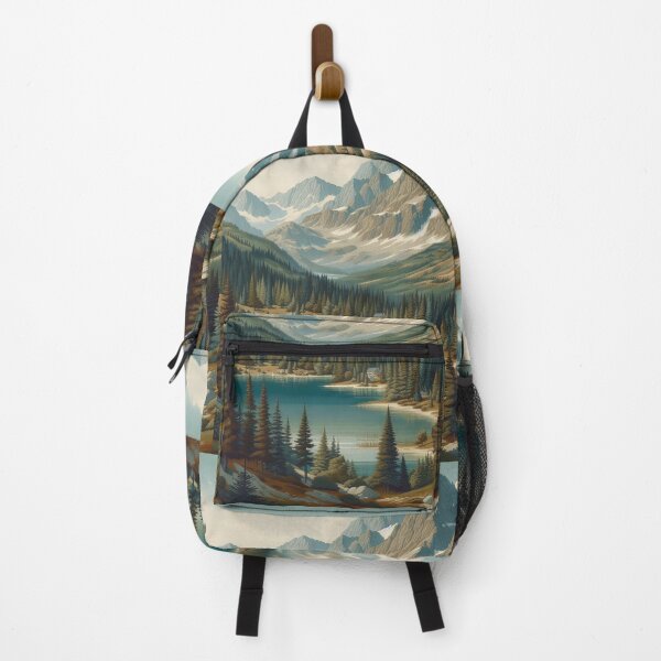 Item preview, Tranquil Peaks Alpine Serenity in an Evergreen Embrace designed and sold by ArtComixHaven.