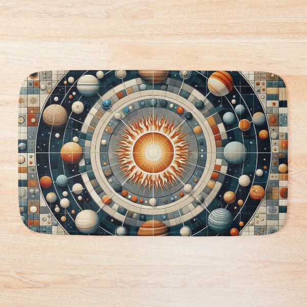 Item preview, Cosmic Voyage: Solar System's Dance Around Fiery Sun designed and sold by ArtComixHaven.