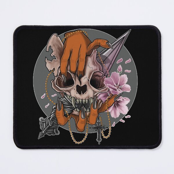 Item preview, Silver moon skull cat designed and sold by Dugleidy  Santos.