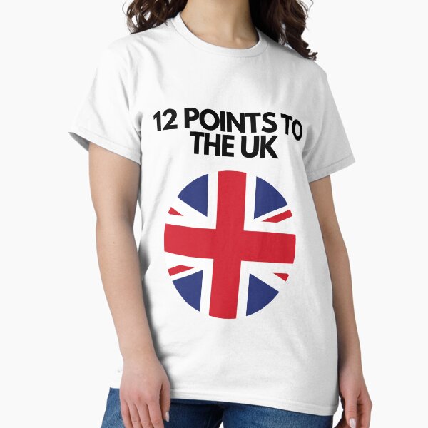 Item preview, 12 Points to UK ESC Malmo 2024 T-shirt designed and sold by ob1170.