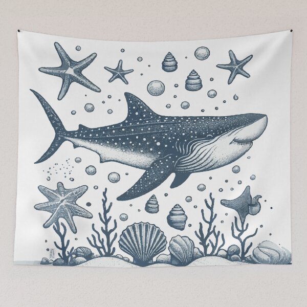 Item preview, happy vintage whaleshark designed and sold by Nomad-vibes.