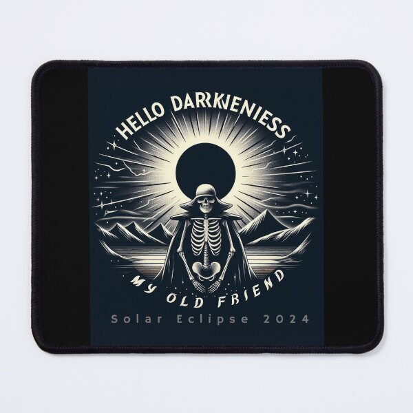 Item preview, Hello Darkness My Old Friend Solar Eclipse 2024 sticker designed and sold by Elouk.