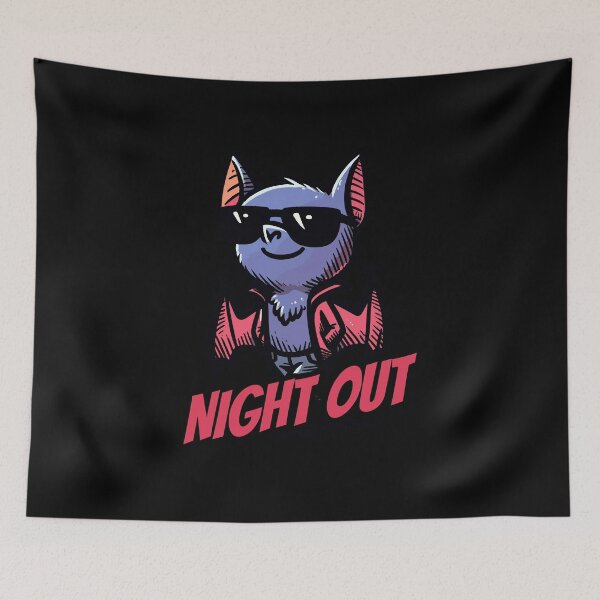 Item preview, Night Out Disco Nightlife Bat designed and sold by DoodleDashShop.
