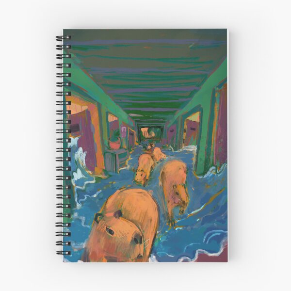 Item preview, capybaras invading a hotel designed and sold by guilhernunes.