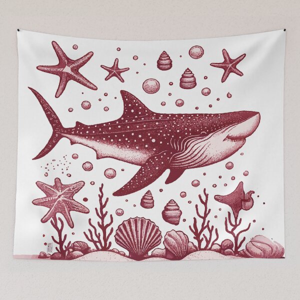 Item preview, happy vintage whaleshark designed and sold by Nomad-vibes.