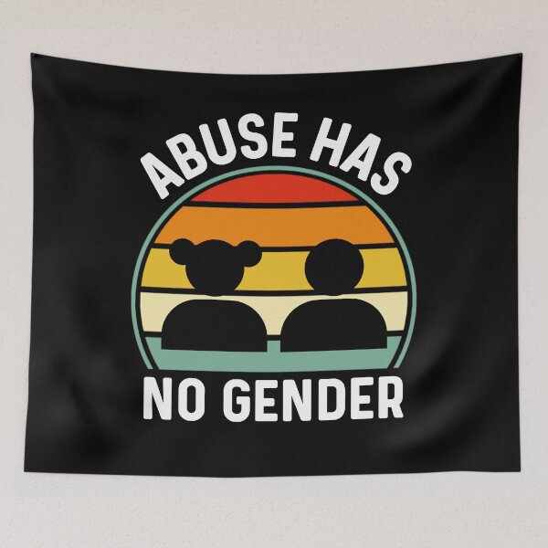 Item preview, Abuse Has No Gender designed and sold by Sunserize Designs.
