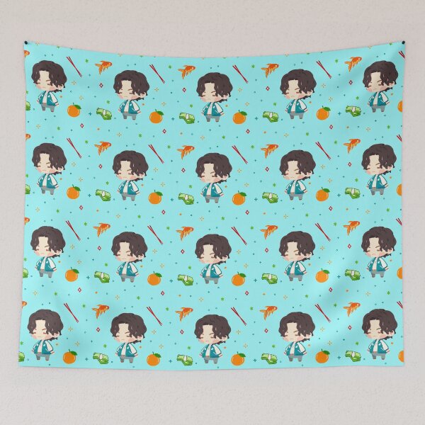 Item preview, BTS In the Seom Haegeum Crayon Doodle Pattern designed and sold by natashacole.