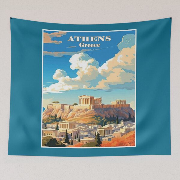 Item preview, Athens Greece :Travel and Tourism Advertising Print designed and sold by posterbobs.