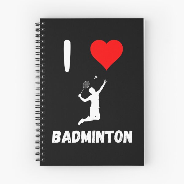Item preview, I love Badminton red heart Badminton passion racquet smashing  designed and sold by Artstastic.