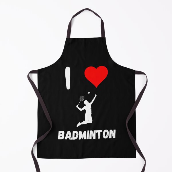 Item preview, I love Badminton red heart Badminton passion racquet smashing designed and sold by Artstastic.