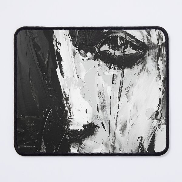Item preview, Man Face Black and White Abstract Art designed and sold by sheprint.