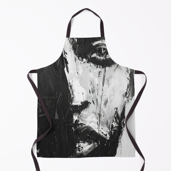 Item preview, Man Face Black and White Abstract Art designed and sold by sheprint.
