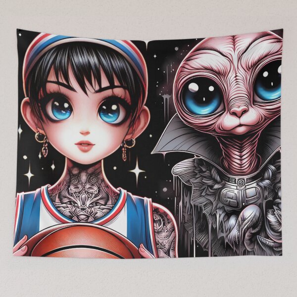 Item preview, Basketball game in outer space designed and sold by aminz4.