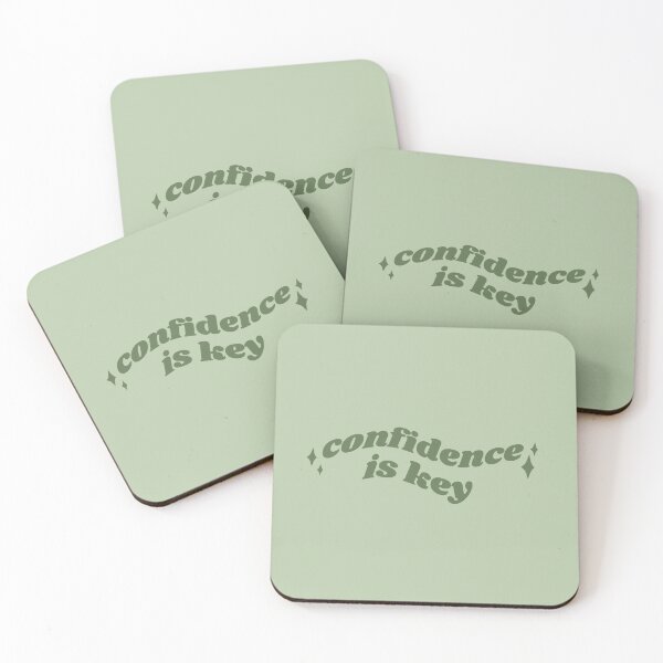 Item preview, Confidence is key - green quote designed and sold by Cre8iveCat.