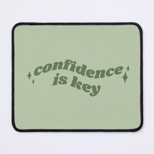 Item preview, Confidence is key - green quote designed and sold by Cre8iveCat.