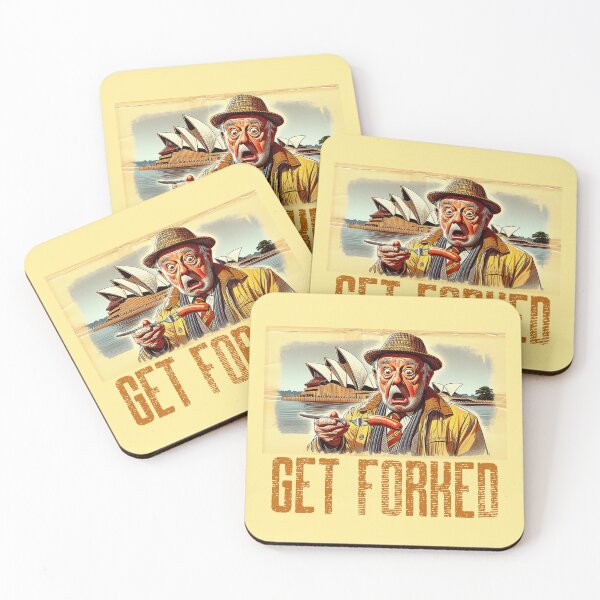 Item preview, Get Forked, Sausage on a Fork. Old Man In Australia Sydney designed and sold by Get-Forked.
