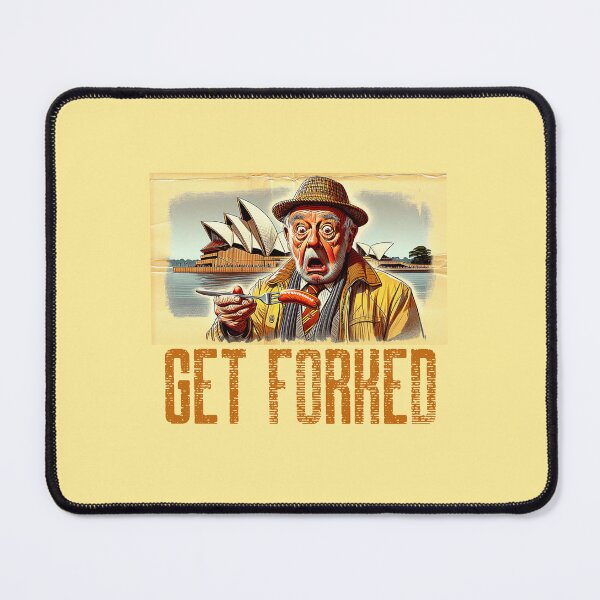 Item preview, Get Forked, Sausage on a Fork. Old Man In Australia Sydney designed and sold by Get-Forked.