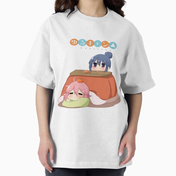 Yuru camp cute design 2 Oversized T-Shirt