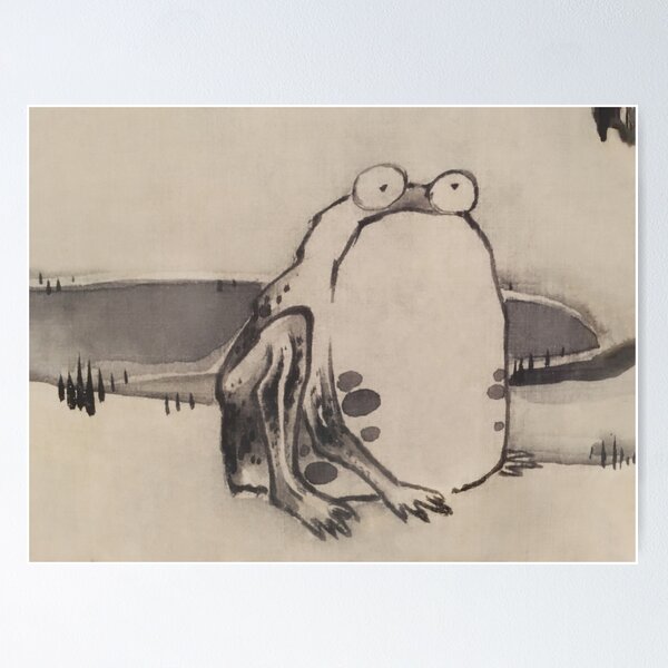 Item preview, Ito Jakuchu Frog Woodblock art 菜蟲譜 Sai Chu-fu (Vegetables and Insects) designed and sold by Onodera.
