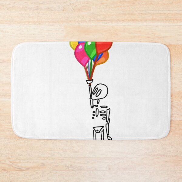 Item preview, #021 Skeleton with balloons designed and sold by Jasmine Froley.