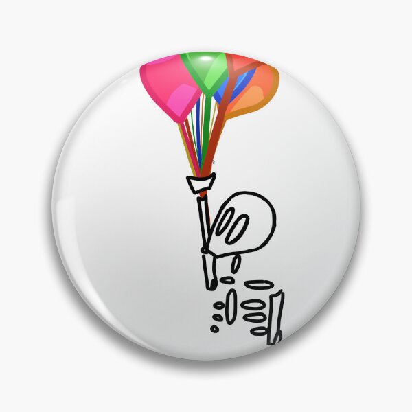 Item preview, #021 Skeleton with balloons designed and sold by Jasmine Froley.