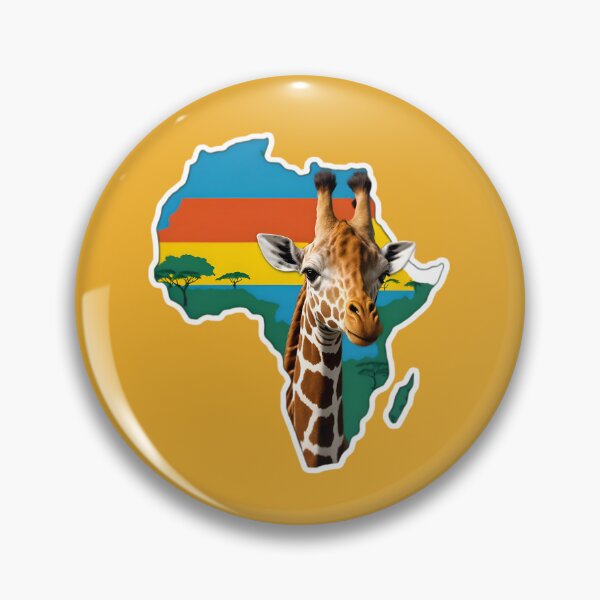 Item preview, Map Of Africa With A Giraffe designed and sold by TheArtOfPat.
