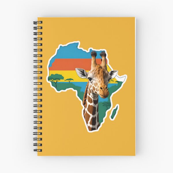 Item preview, Map Of Africa With A Giraffe designed and sold by TheArtOfPat.