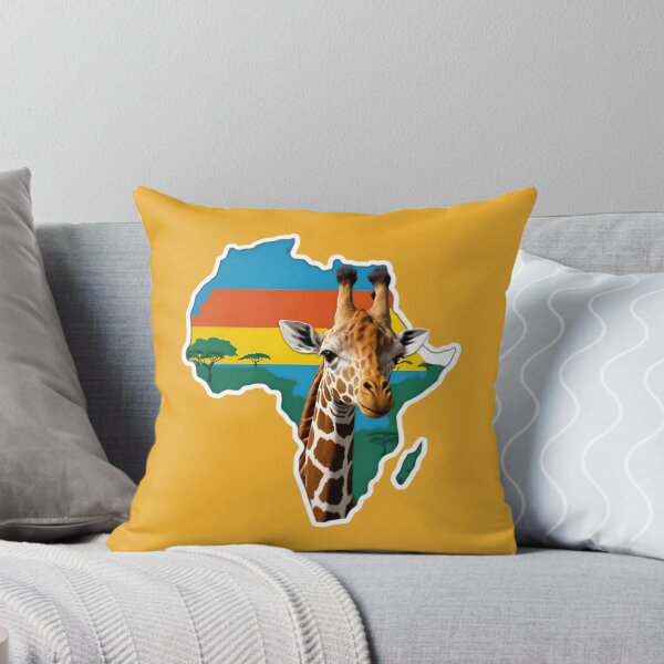 Item preview, Map Of Africa With A Giraffe designed and sold by TheArtOfPat.