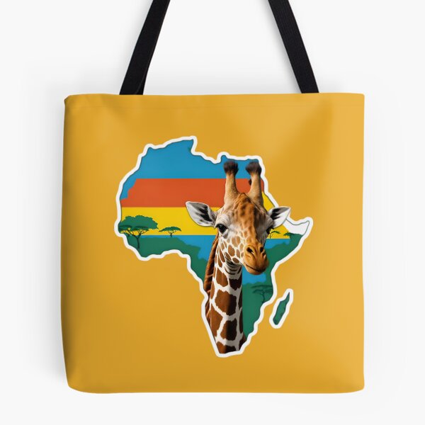 Item preview, Map Of Africa With A Giraffe designed and sold by TheArtOfPat.