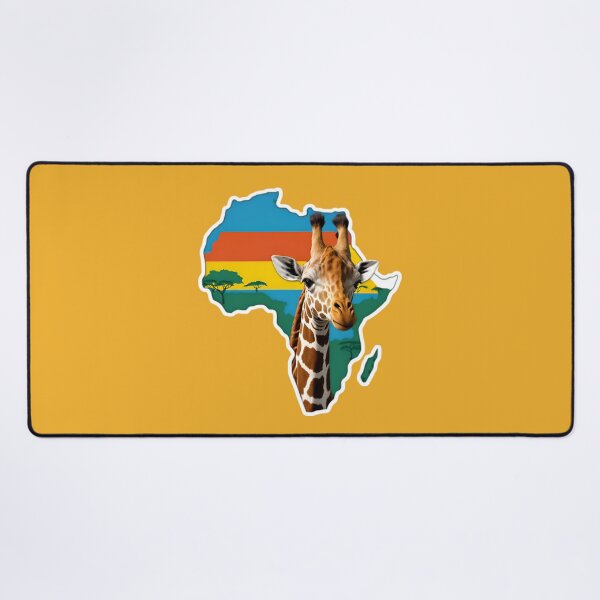 Item preview, Map Of Africa With A Giraffe designed and sold by TheArtOfPat.