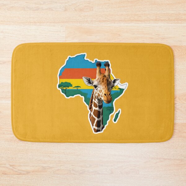 Item preview, Map Of Africa With A Giraffe designed and sold by TheArtOfPat.