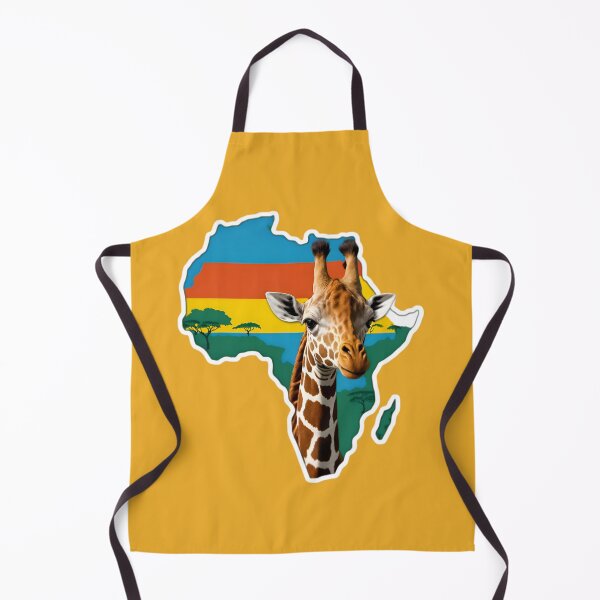 Item preview, Map Of Africa With A Giraffe designed and sold by TheArtOfPat.