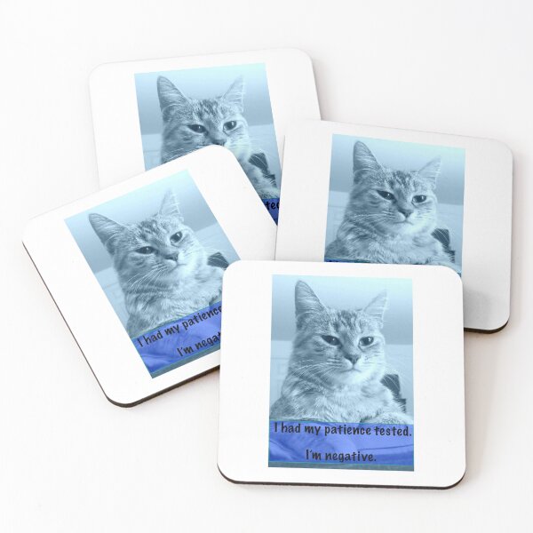 Item preview, Tested negative for patience designed and sold by Rescued Pawp Art Richardson.
