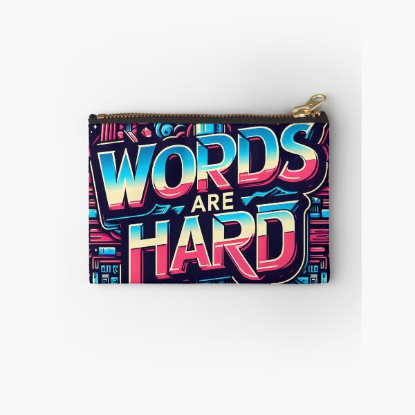 Item preview, Words Are Hard, typography designed and sold by maxmaj.