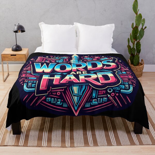 Item preview, Words Are Hard, typography designed and sold by maxmaj.
