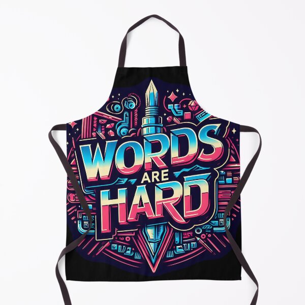 Item preview, Words Are Hard, typography designed and sold by maxmaj.