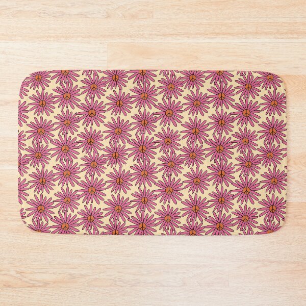 Item preview, retro peace flowers designed and sold by delphiniumco.