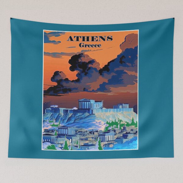 Item preview, Athens Greece :Travel and Tourism Abstract Advertising Print designed and sold by posterbobs.